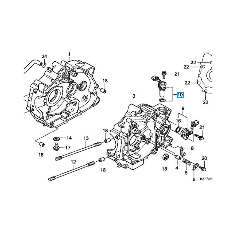 37700KTMD21  Sensor Assy. Speed Honda ANF-125i Innova '07-'12