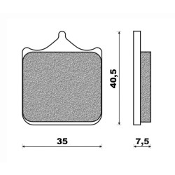 FDB2120ST  Ferodo ST Front Brake Pads Ducati 748 749 998 999