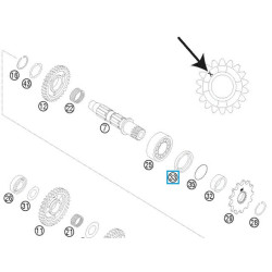 0760324571  Τσιμούχα Αξονα Γραναζιού KTM EXC EXC-F SX SX-F