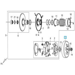 22101M9Q000  Housing Clutch SYM Symphony-125/150 VS-125/150