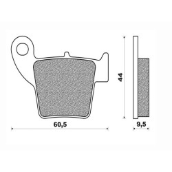 FDB2139SG  Ferodo Τακάκια Οπίσθια Honda CRF-150-250-450 CR-125-250