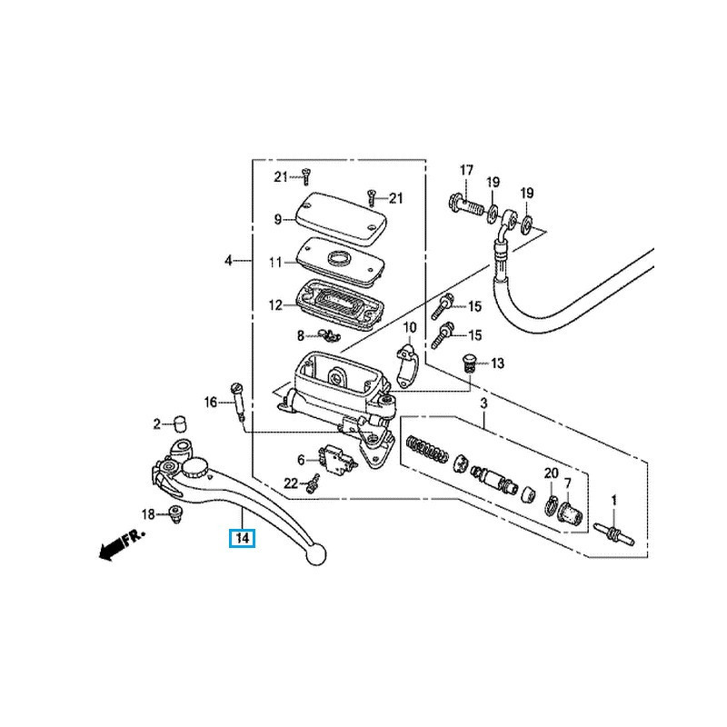 53182MEJ006  Honda Clutch Lever CBR-1000RR CBF1000