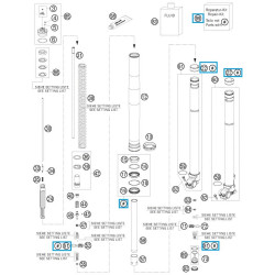 R14020  Fork Maintainance Kit KTM EXC-SX '06-'15