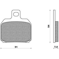 157HF  SBS Rear Brake Pads Piaggio X8-125-200 X9-250-500 Beverly-400-500