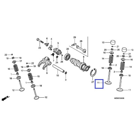 14711MEB670  Βαλβίδα Εισαγωγής Honda CRF-450