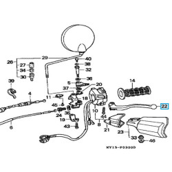 53178MAN600  Honda Clutch Lever XRV-750 XLV-650