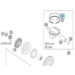 59030032000  Ελατήριο Πιστονιού (Συμπίεσης) KTM EXC-520-525