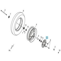 45121FWD000  Δισκόπλακα Εμπρός Sym Combiz-125