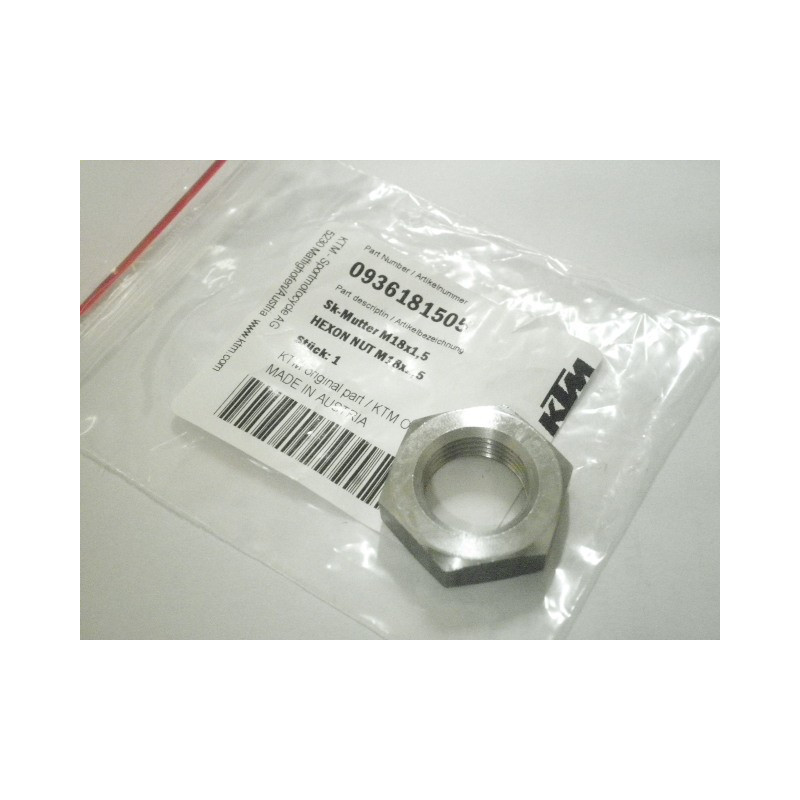 0936181505  Hexagon Nut M18x1,25 KTM LC4-640