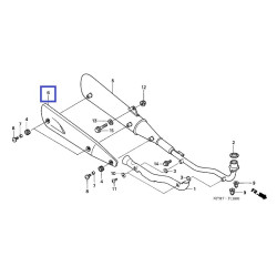 18355KPH900  Cover Muffler  Exhaust Honda ANF-125 Innova '03-'06