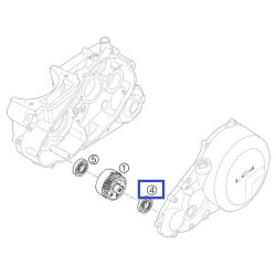 0625160040  Ρουλεμάν Αντικραδασμικού Αξονα KTM LC4 640 EXC-SX