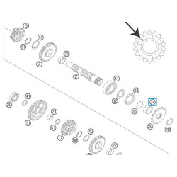 54633014100  Spacer Bushing 12mm KTM EXC-SX '98-'14