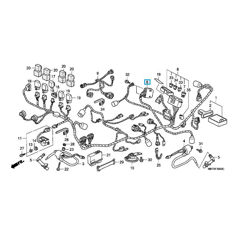 31600MBTD21  Honda Rectifier Assy XL-1000V Varadero '03-'11