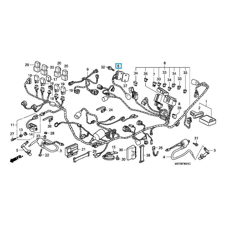 31600MBTD51  Honda Rectifier Assy XL-1000V Varadero ABS '04-'11