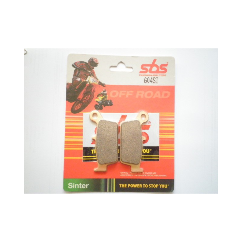 604SI  SBS Rear Brake Pads Honda XR250-400-600 CR125-250