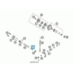 54837072100  Ελατήριο Βαλβίδας Εξαγωγής KTM EXC-250-300 '04-'22