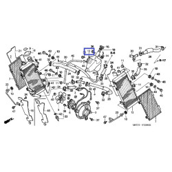19101MBTD20 Tank, Radiator Reserve Honda XL-1000V Varadero
