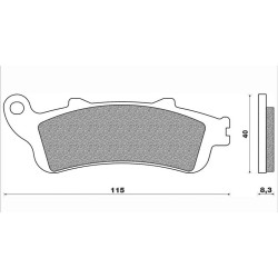 735HS  SBS Rear Brake Pads Honda XL-1000V Varadero CBR1100 XX