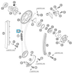 59036013050  Rivet Link For Timing Chain KTM EXC-SX
