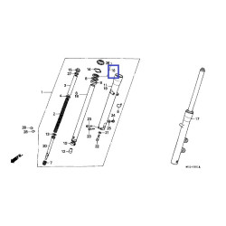 51490MR1671  Τσιμούχα-Ξύστρα σετ Honda VT-400-600 Shadow Steed