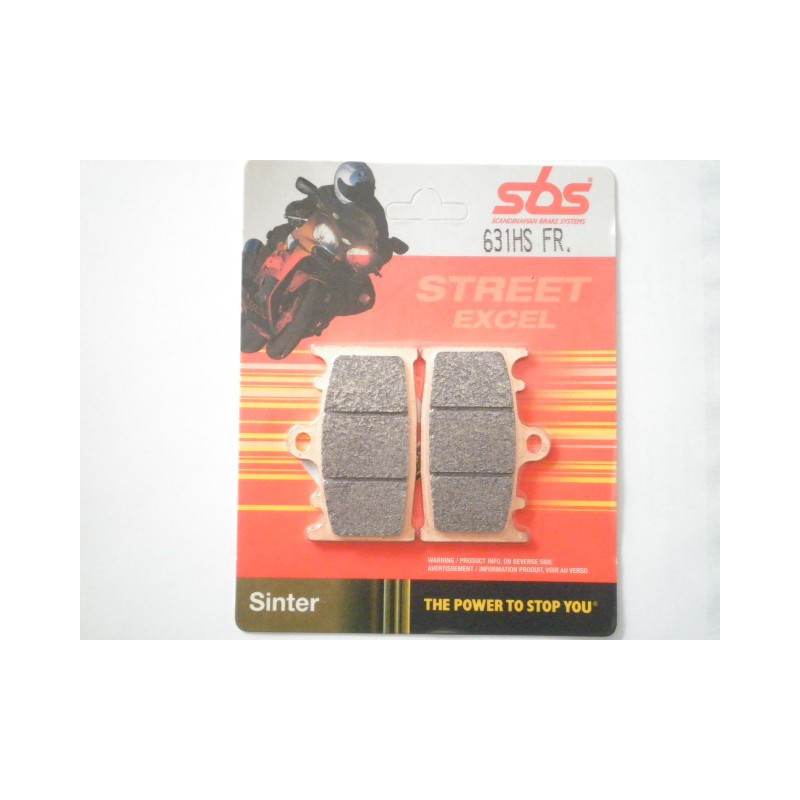 631HS  SBS Front Brake Pads Kawasaki ZZR-400/600/1100 ZXR-400/600/1100