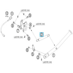 61003024000  Ελατήριο Πλάγιου Στάντ ΚΤΜ LC8-950-990