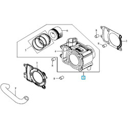 12100HLA010A  Κυλινδροπίστονο Σετ  Sym Joyride-200 EFI HD-200 EFI