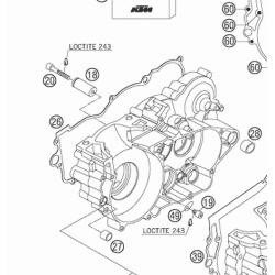 54830024000  Clutch Cover Gsket KTM EXC-SX-250 2-stroke '04-'13