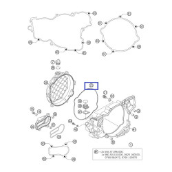 55130027000  Clutch Cover Outside Gasket KTM EXC-SX-250 2-stroke '04-'14