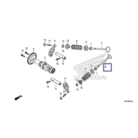 14721KWN900  Βαλβίδα Εξαγωγής Honda PCX-125 