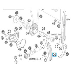 77036002000  Γλύστρα Τεντωτήρα Καδένας Χρονισμού KTM EXC-F 250 '06-'13
