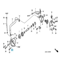 19220KGF910  Καπάκι Αντλίας Νερού Honda SH-125-150 '01-'04