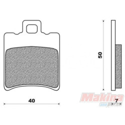 143HF  SBS Front Brake Pads Aprilia Scarabeo-50 & SR-50