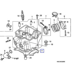 12251KRN671  Φλάντζα Εκρήξεως Honda CRF-250R '04 CRF-250X '04-'06