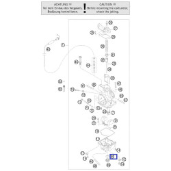 0770180230  O-ring Τάπας Λεκάνης Καρμπυρατέρ KTM EXC/SX