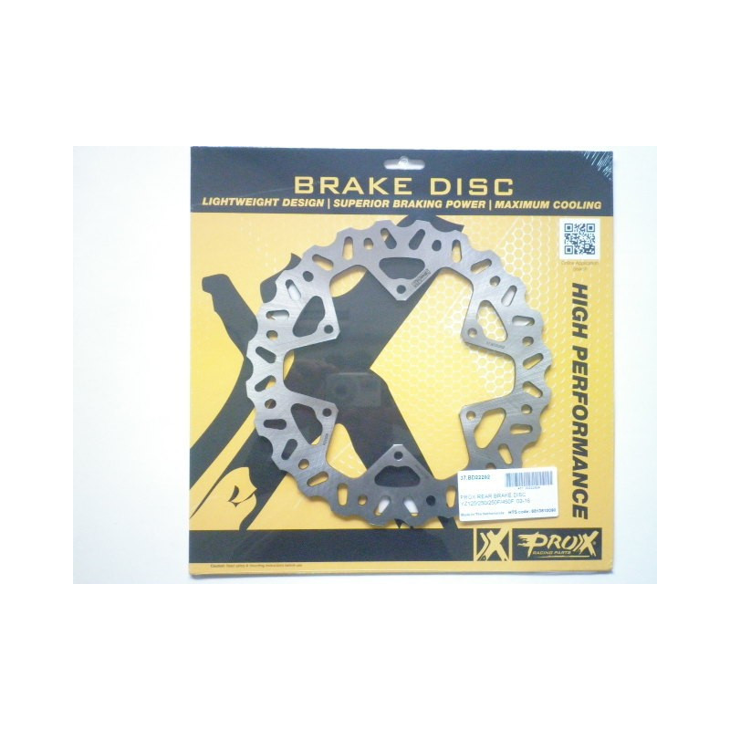 37.BD22202  PROX Rear Brake Disc Yamaha YZ-YZF-WRF '02-'16