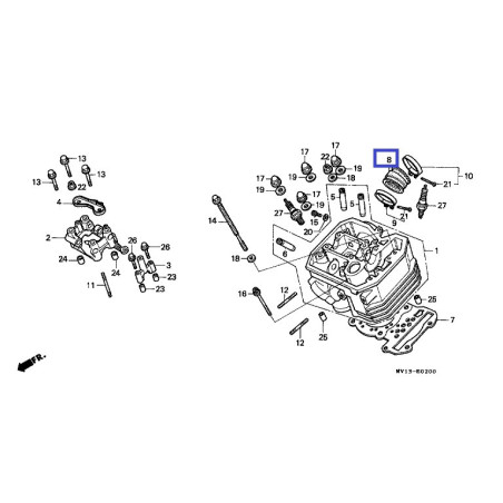 16211MN8750   Εισαγωγή Καρμπυρατέρ Honda XRV-750 '90-'92