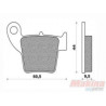 37-208202  PROX Rear Brake Pads Honda CRF-250/450 CR-125/250