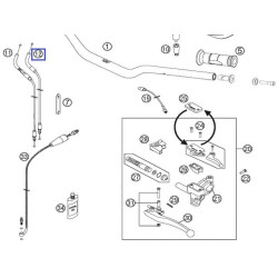 62502092100  Ντίζα Γκαζιού Κλεισίματος KTM Supermotard 950-990