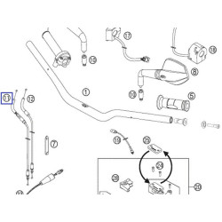 62502091100  Ντίζα Γκαζιού Ανοίγματος KTM Supermotard 950-990