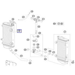 54835008400  Radiator Right  KTM EXC-SX '11-'16