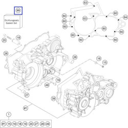 55130099001  Φλάντζες Μοτέρ Σετ KTM EXC-250-300 '15-'16