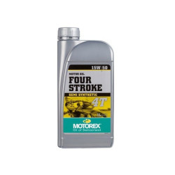EX.0038  Motorex Four Stroke 15W/50  Semi-Synthetic Engine Oil 