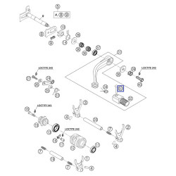 54634031050  Πειράκι Λεβιέ Ταχυτήτων KTM EXC-SX-SXF & LC4