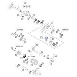 54634032100  Ελατήριο Λεβιέ Ταχυτήτων KTM EXC-SX-SXF & LC4