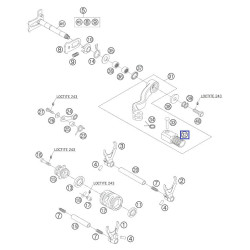 54634131000  Ακρο Λεβιέ Ταχυτήτων KTM EXC-SX-SXF & LC4