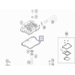 77236053000  Φλάντζα Καπακιού Βαλβίδων KTM EXC-F 350 & SX-F 350 '11-'16