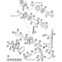 77036004000  Timing Chain Guide Top KTM EXC-F 250 '06-'13