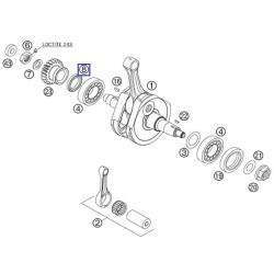 0760354240  Τσιμούχα Στροφάλου Δεξιά KTM EXC-F 250 '06-'11
