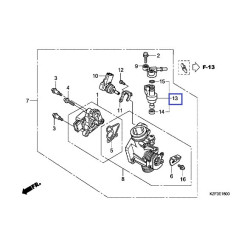 16450GFM901  Μπέκ Ψεκασμού Honda ANF-125i Innova '07-'12